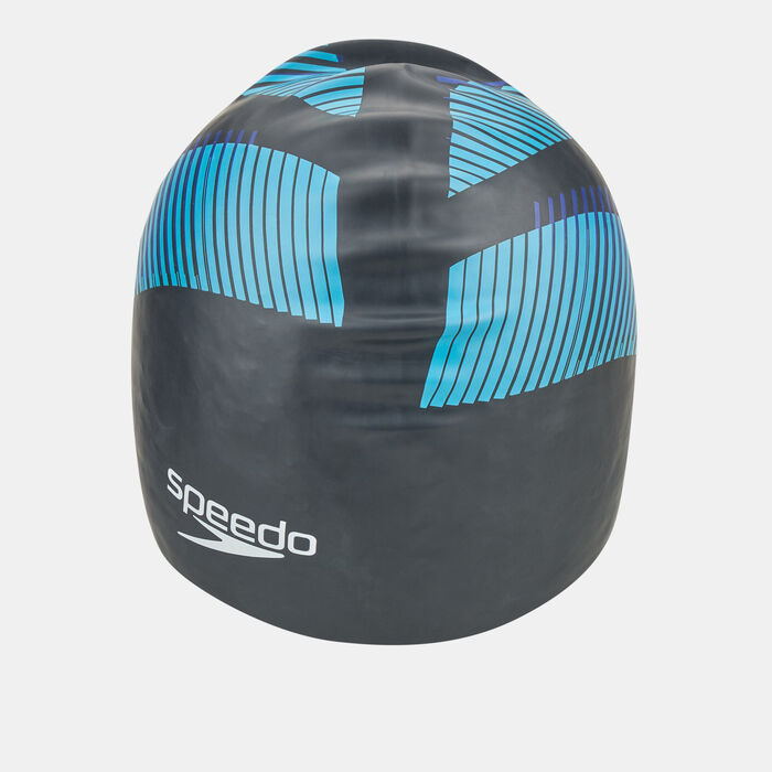 Speedo Reversible Moulded Silicone Cap Black image number 2