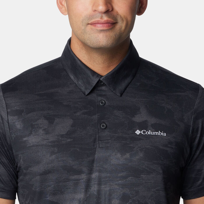 Columbia Men's Tech Trail™ Novelty Polo Shirt Black Columbia Men's Tech Trail™ Novelty Polo Shirt Black image number 3