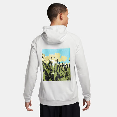 Nike Men's Dri-FIT Hooded Fitness Hoodie Ivory