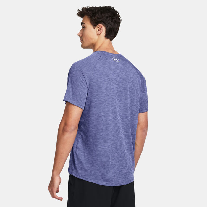 Under Armour Men's UA Tech Textured T-Shirt Purple Under Armour Men's UA Tech Textured T-Shirt Purple image number 1