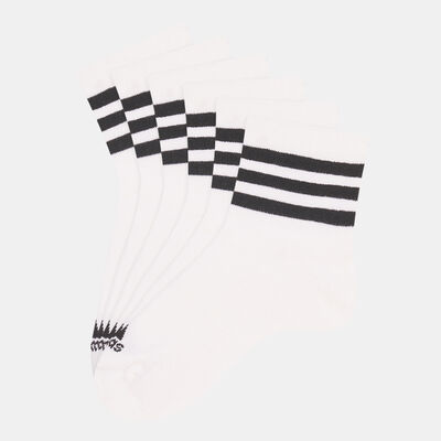 adidas Men’s 3-Stripes Cushioned Sportswear Mid-Cut Socks (3 Pack) White adidas Men’s 3-Stripes Cushioned Sportswear Mid-Cut Socks (3 Pack) White