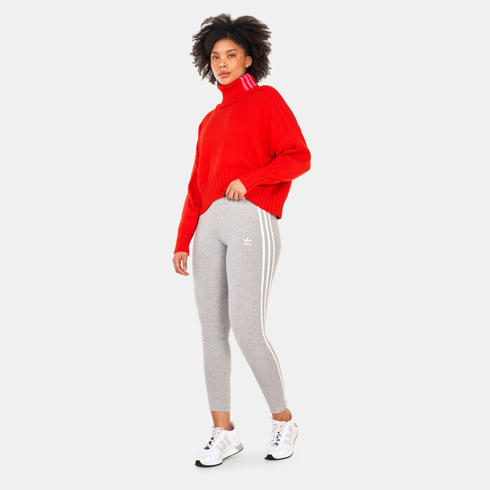 adidas Originals Women's X IVY PARK Turtleneck Crop Sweatshirt Red image number 2