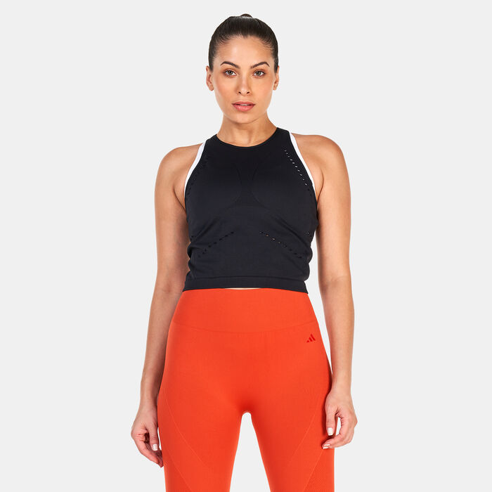 adidas Women's AEROKNIT Tank Top Black image number 0