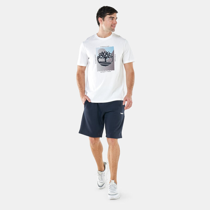 Timberland Men's EPP Small Logo Printed Sweat Shorts Blue Timberland Men's EPP Small Logo Printed Sweat Shorts Blue image number 2