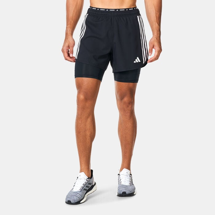 adidas Men's Own The Run 2-in-1 Running Shorts Black adidas Men's Own The Run 2-in-1 Running Shorts Black image number 0