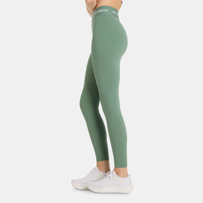 New Balance Women's Sleek Sport Leggings Green image number 2