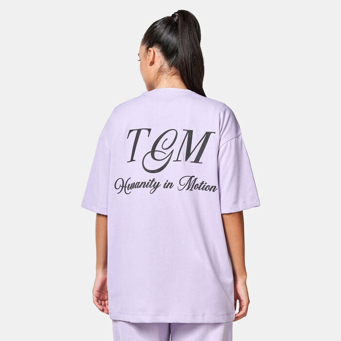The Giving Movement Printed T-Shirt Purple image number 1