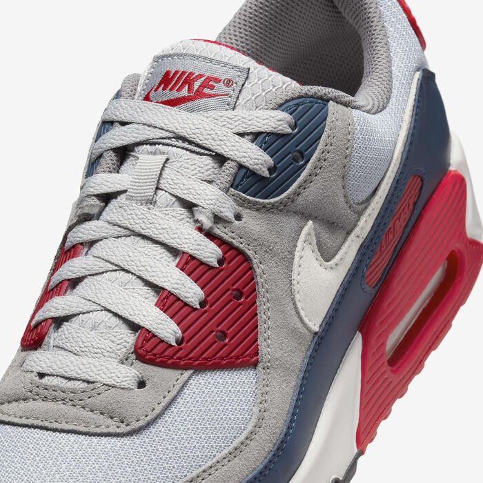 Nike Men's Air Max 90 Shoes Grey image number 6