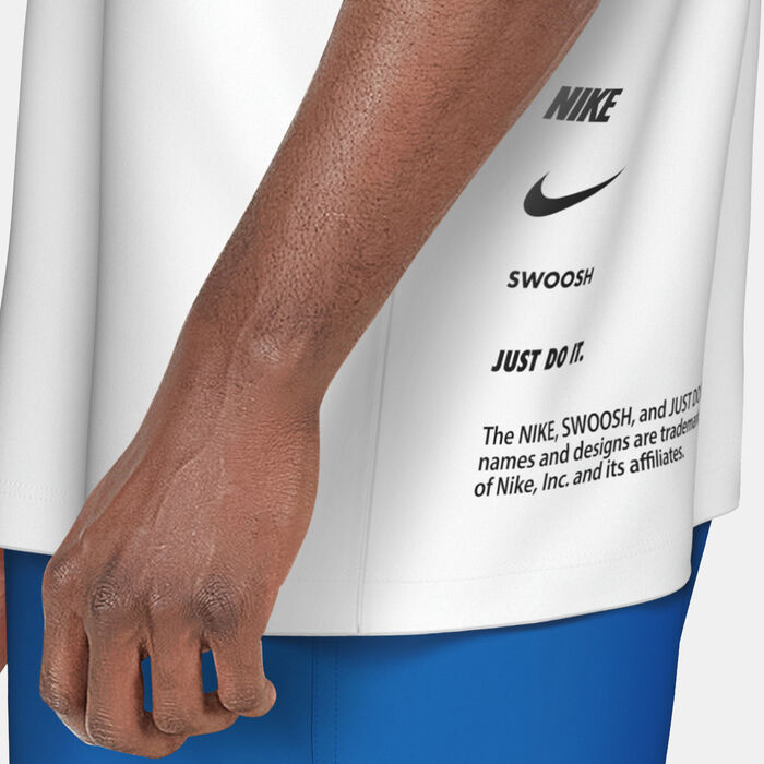 Nike Swim Men's Swim Better Icon Hydro Rashguard White Nike Swim Men's Swim Better Icon Hydro Rashguard White image number 5