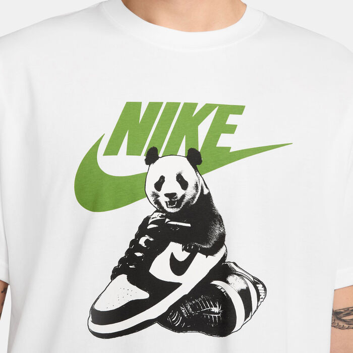 Nike Men's Sportswear Printed T-Shirt White image number 2