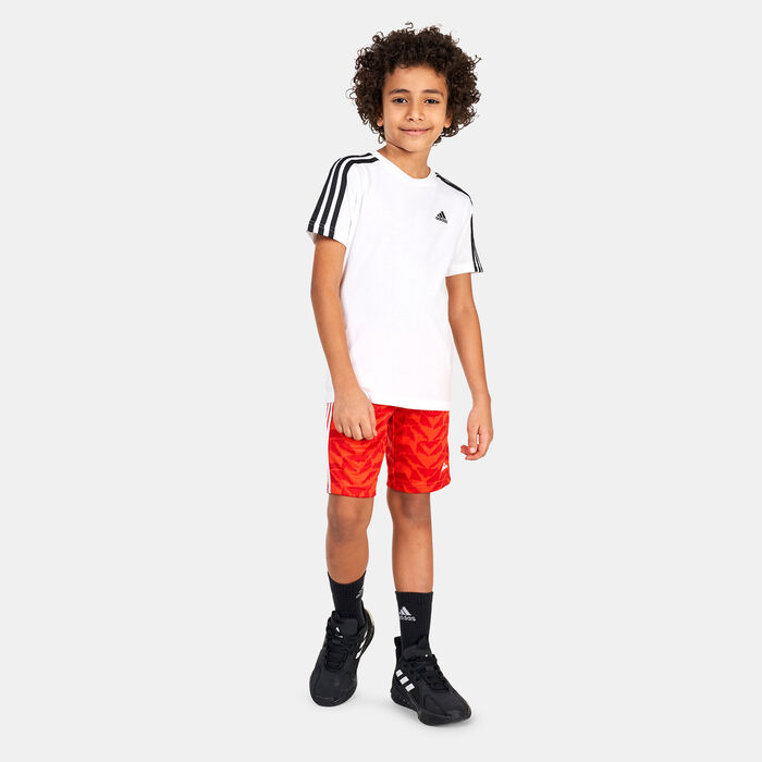 adidas Kids' Football Celebration Shorts Red adidas Kids' Football Celebration Shorts Red image number 2