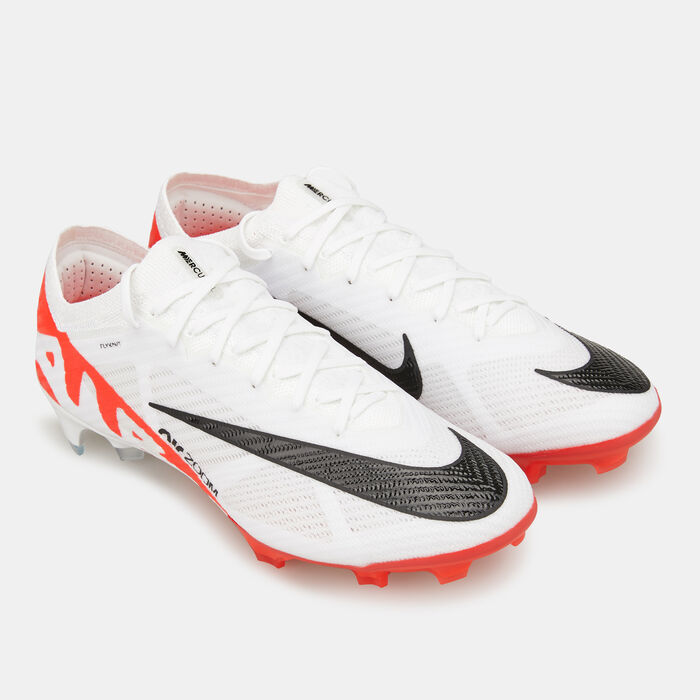 Nike Men's Zoom Mercurial Vapor 15 Elite Firm-Ground Football Shoe White Nike Men's Zoom Mercurial Vapor 15 Elite Firm-Ground Football Shoe White image number 2