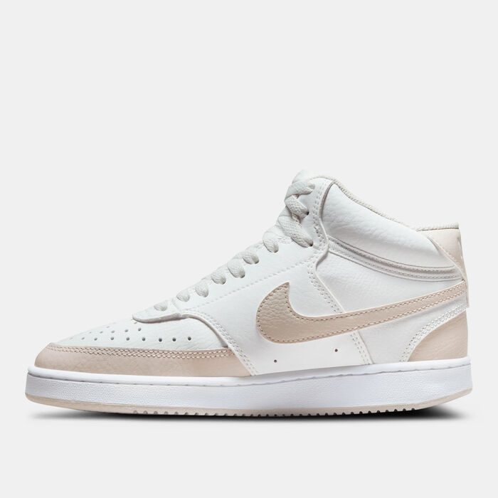 Nike Women's Court Vision Mid Shoes White Nike Women's Court Vision Mid Shoes White image number 2
