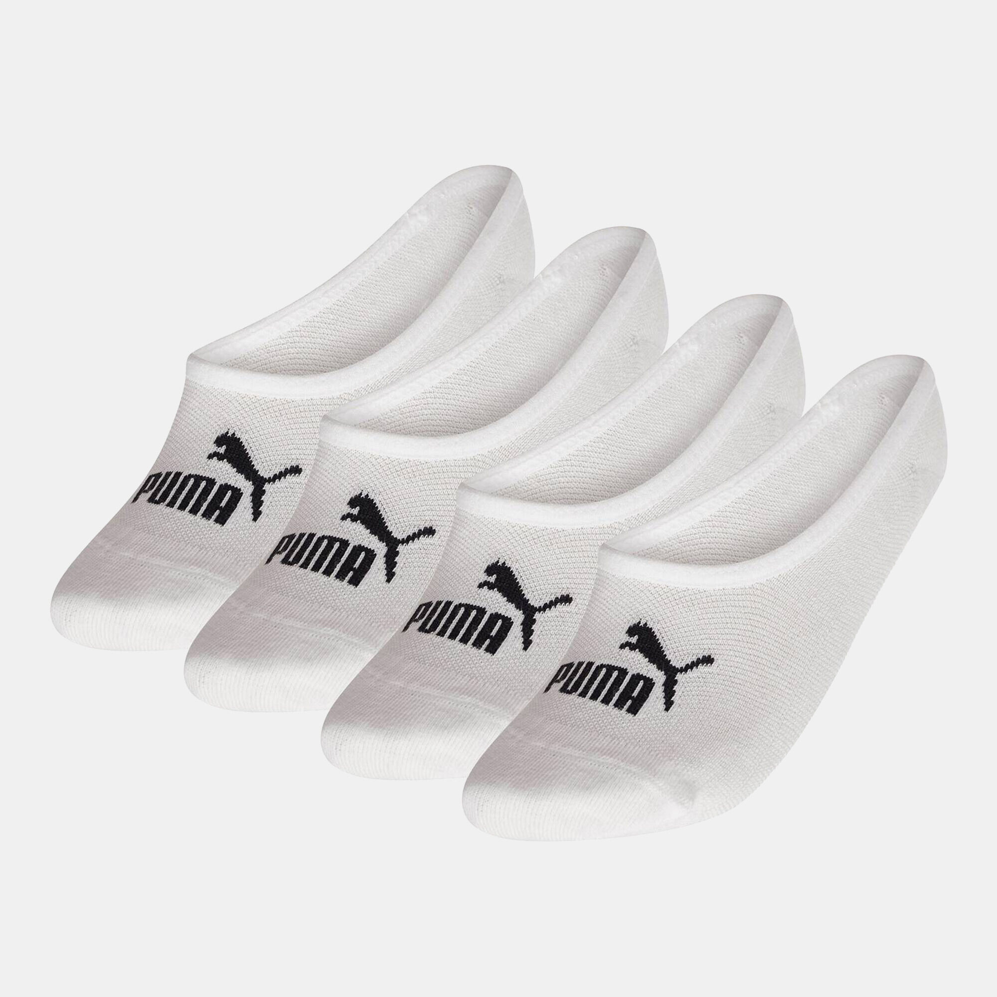 Logo Footie No Show Socks 4 Pairs White PUMA in KSA SSS