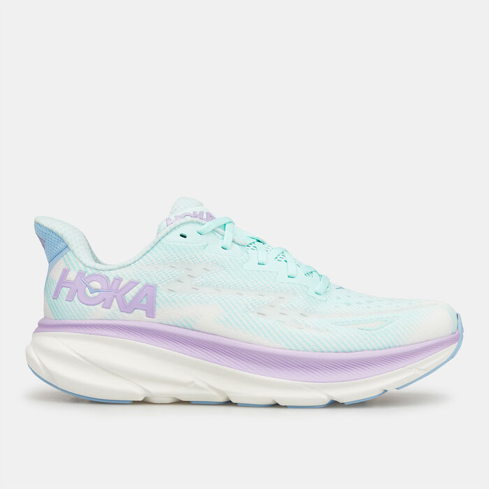 HOKA Women's Clifton 9 Wide Running Shoe Blue HOKA Women's Clifton 9 Wide Running Shoe Blue image number 0