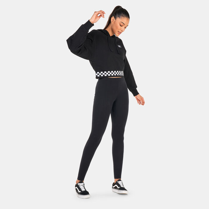 Vans Women's Boom Boom Check Hoodie Black Vans Women's Boom Boom Check Hoodie Black image number 2