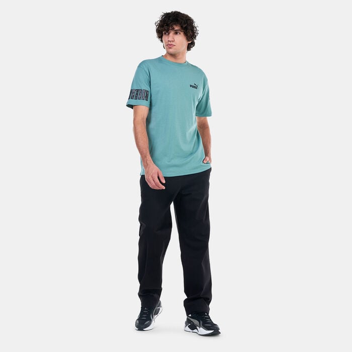 PUMA Men's POWER T-Shirt Green PUMA Men's POWER T-Shirt Green image number 2