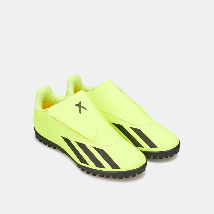 adidas Kids' X Crazyfast Club Hook-and-Loop Turf Ground Football Shoes (Younger and Older Kids) Multi-Color image number 2