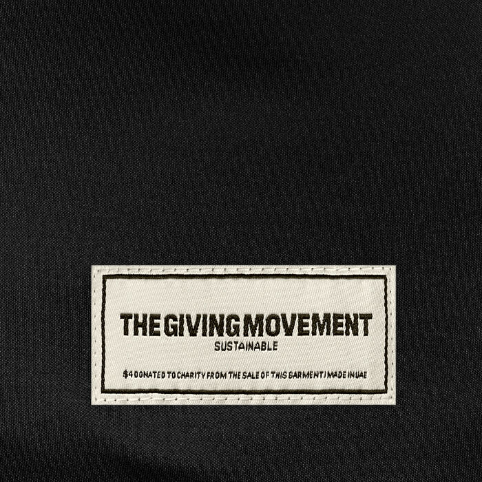 The Giving Movement Men's Exaggerated Sleeve Reflective T-Shirt Black The Giving Movement Men's Exaggerated Sleeve Reflective T-Shirt Black image number 4