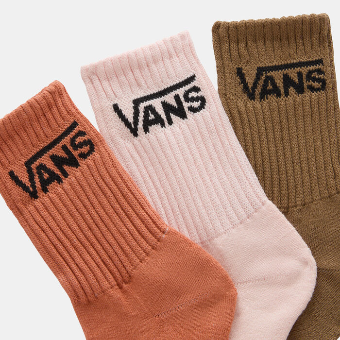 Vans Women's Classic Crew Socks (3 Pairs) Multi-Color Vans Women's Classic Crew Socks (3 Pairs) Multi-Color image number 1