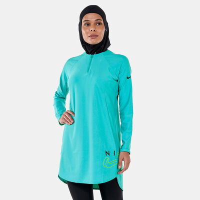 Nike Swim Women's Victory Logo Full Coverage Swimming Tunic Green