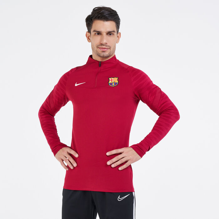 Red Nike FC Barcelona Strike Drill Top
