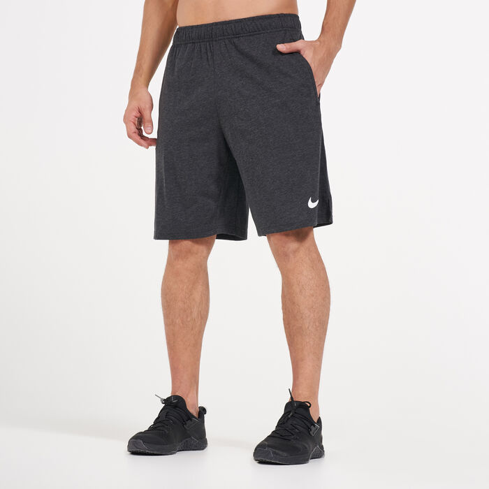 Nike Men's Dri-FIT Cotton 2.0 Training Shorts Grey Nike Men's Dri-FIT Cotton 2.0 Training Shorts Grey image number 0