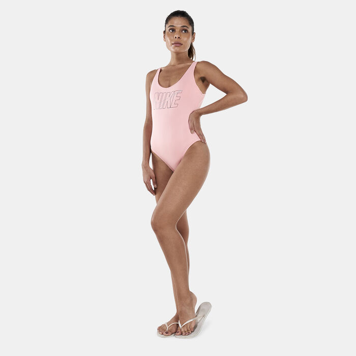 Nike Swim Women's U-Back One-Piece Swimsuit Red Nike Swim Women's U-Back One-Piece Swimsuit Red image number 2