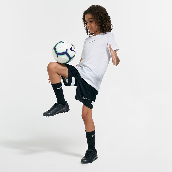 Nike Kids' Dri-FIT Academy Knit Football Shorts (Older Kids) Black image number 2