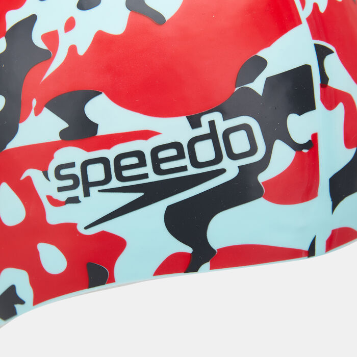 Speedo Slogan Print Swimming Cap Multi-Color Speedo Slogan Print Swimming Cap Multi-Color image number 2