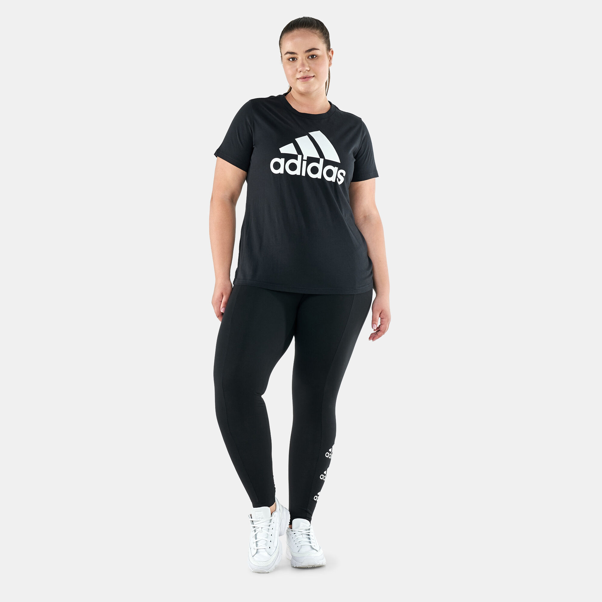 Adidas 3 stripe shop leggings plus size