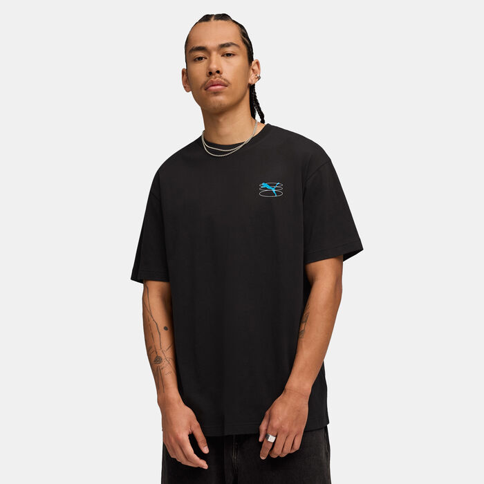 PUMA Men's Graphic Grid T-Shirt Black PUMA Men's Graphic Grid T-Shirt Black image number 0