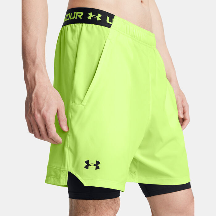 Under Armour Men's UA Vanish Woven 2-in-1 Shorts Green Under Armour Men's UA Vanish Woven 2-in-1 Shorts Green image number 3