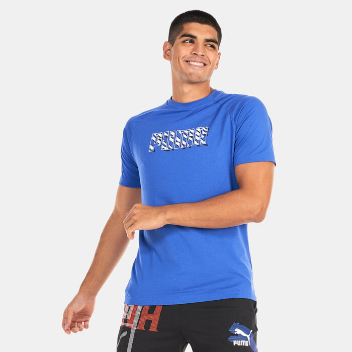 PUMA Men's DYNA-MIX Graphic T-Shirt Blue image number 0