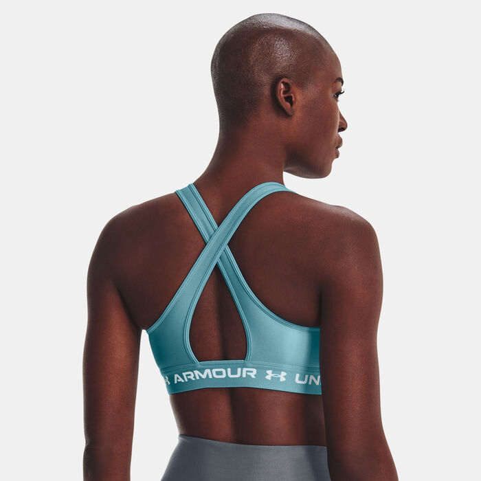 Under Armour Women's Armour Medium-Support Training Sports Bra Blue Under Armour Women's Armour Medium-Support Training Sports Bra Blue image number 1