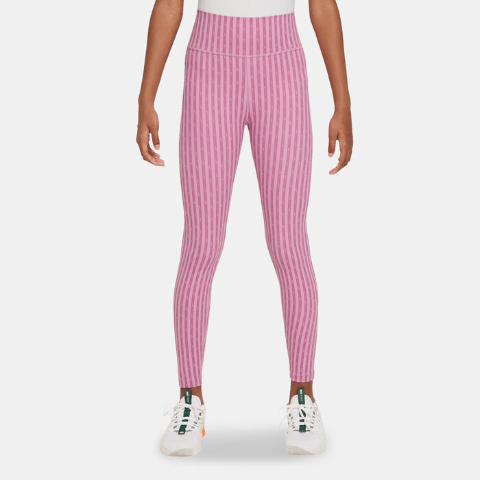 Nike Kids' One Dri-FIT Leggings (Older Kids) Pink image number 0
