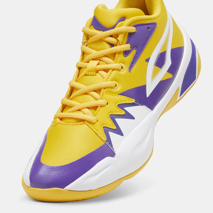 PUMA Men's Genetics Basketball Shoes yellow PUMA Men's Genetics Basketball Shoes yellow image number 4