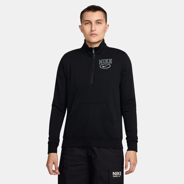 Nike Women's Sportswear Club Fleece 1/4-Zip Top Black Nike Women's Sportswear Club Fleece 1/4-Zip Top Black image number 0