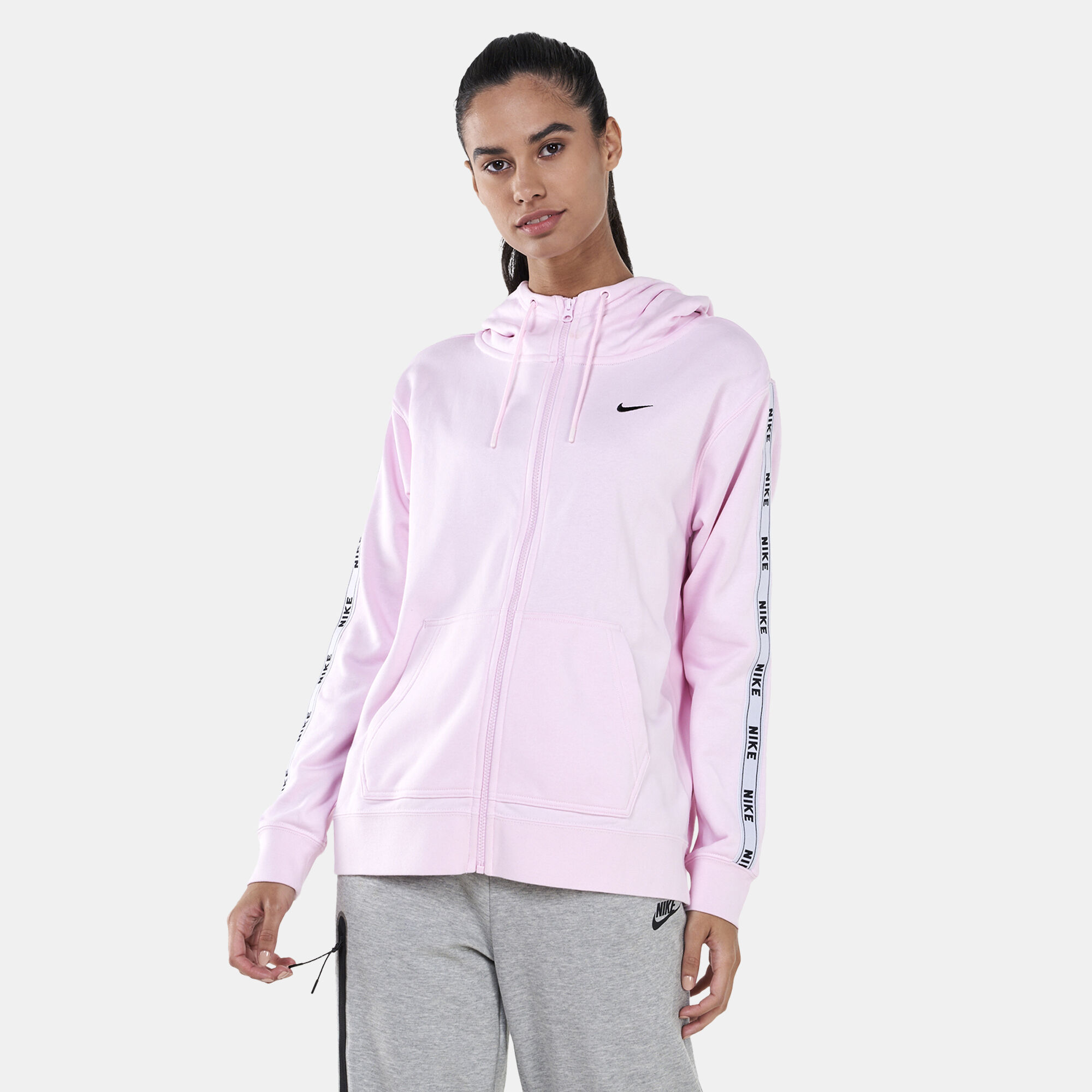 Nike logo tape hoodie hot sale