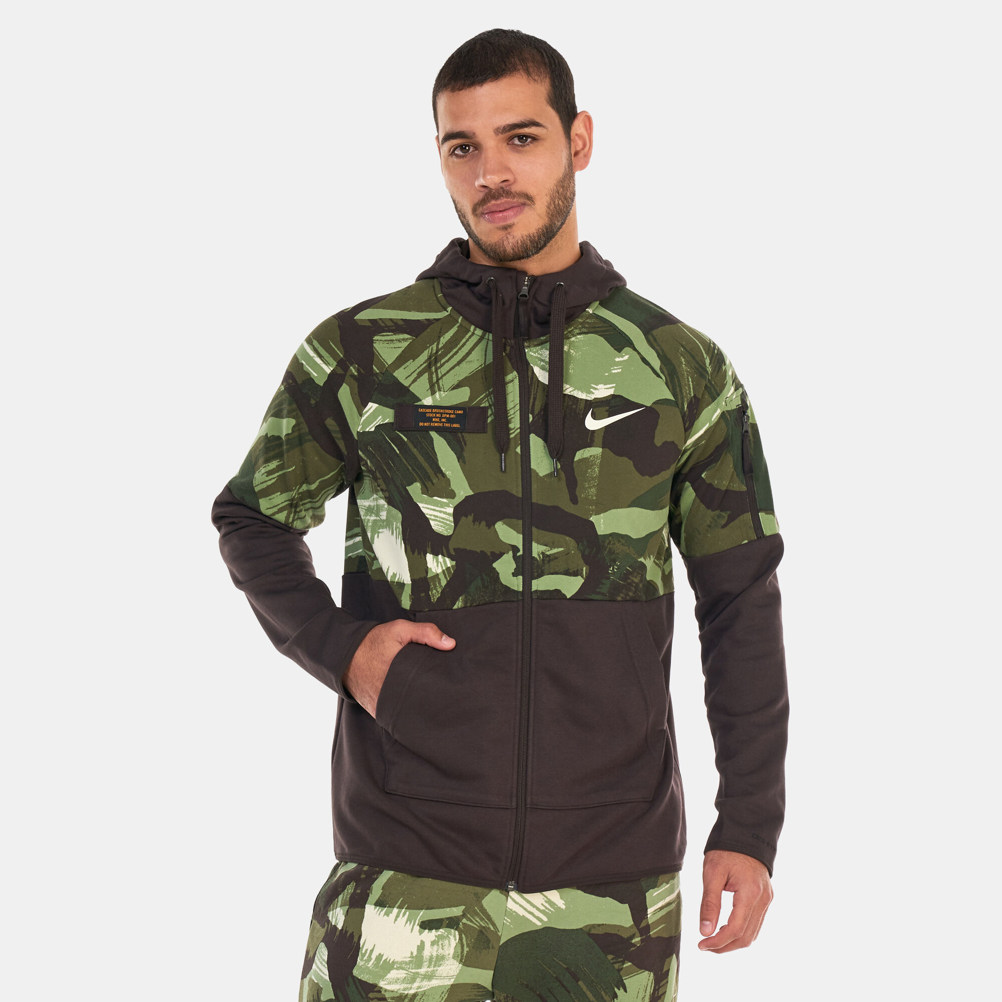 Nike green camo hoodie online