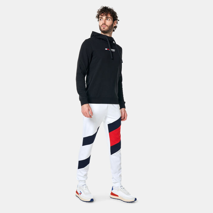 Tommy Hilfiger Men's Colourblocked Logo Sweatpants White image number 2