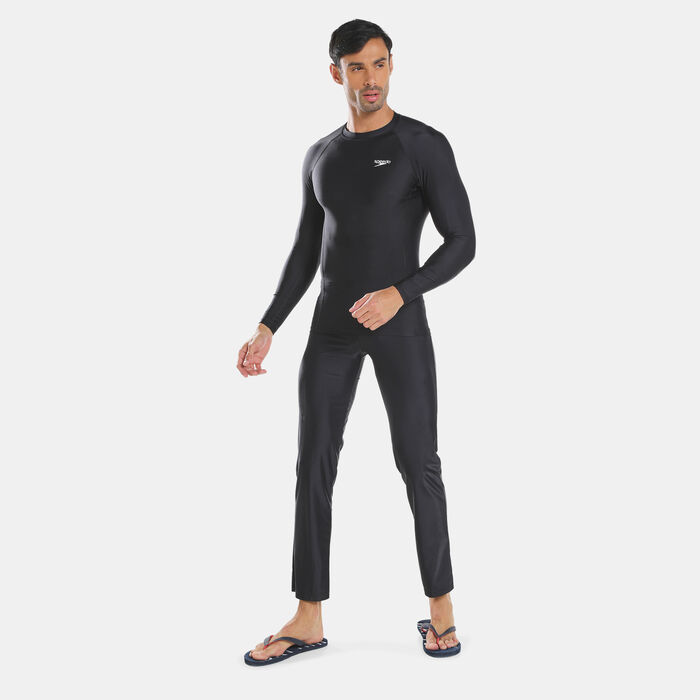 Speedo Men's Long Sleeve Rashguard Black Speedo Men's Long Sleeve Rashguard Black image number 2