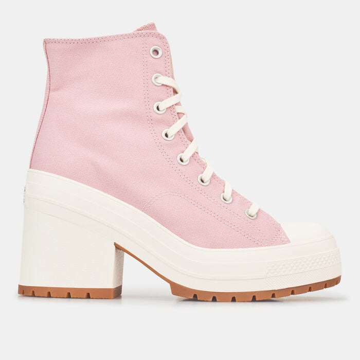 Converse Women's Chuck 70 De Luxe Heel Shoes Pink Converse Women's Chuck 70 De Luxe Heel Shoes Pink image number 0