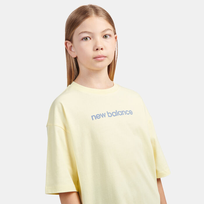 New Balance Kids' Floral Sneaker T-Shirt Grey image number 4