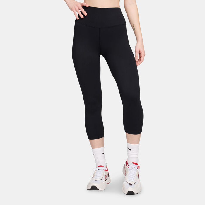 Nike Women's One Cropped Training Leggings Black Nike Women's One Cropped Training Leggings Black image number 0