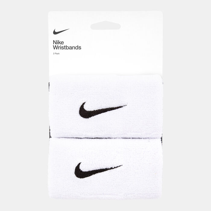 Nike Men's Swoosh Doublewide Wristbands White Nike Men's Swoosh Doublewide Wristbands White image number 0