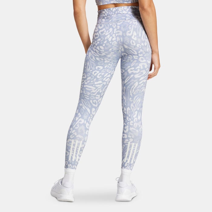 adidas Women's Own the Run 7/8 Leggings Blue adidas Women's Own the Run 7/8 Leggings Blue image number 1