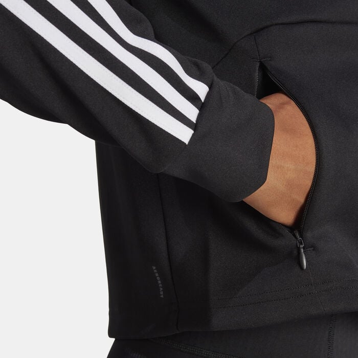 adidas Women's AEROREADY Train Essentials Track Jacket Black adidas Women's AEROREADY Train Essentials Track Jacket Black image number 4