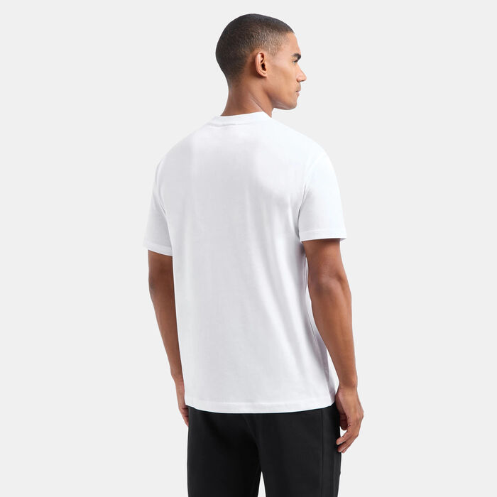 EA7 Emporio Armani Men's Block Print T-Shirt White image number 1
