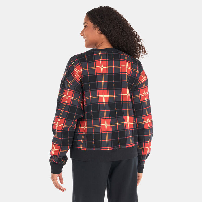 Nike Women's Brooklyn Fleece Crew Sweatshirt Red Nike Women's Brooklyn Fleece Crew Sweatshirt Red image number 1